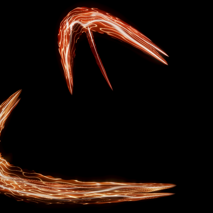 Solar flare visual recorded in a square browser canvas