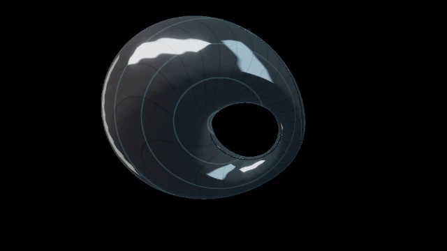 Cyclide rift visual world