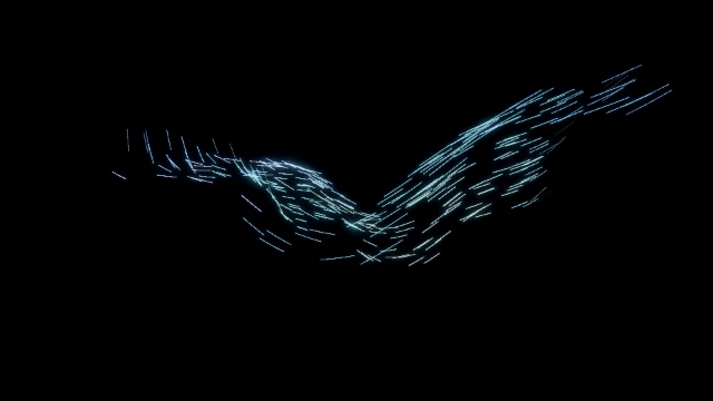 Graviton stream visual world