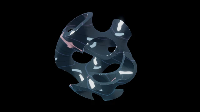 Gyroid transit visual world