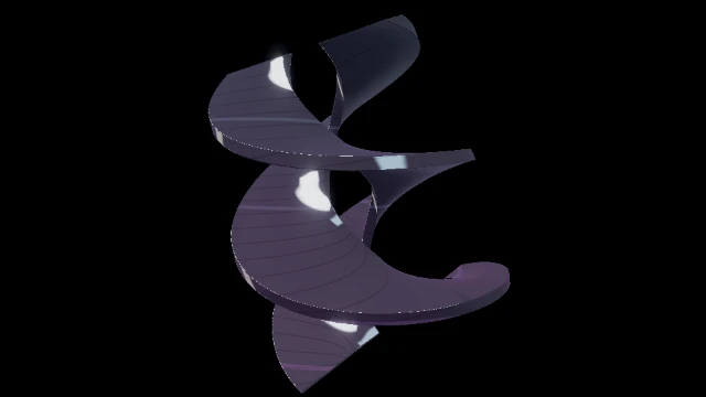 Helicoid drift visual world