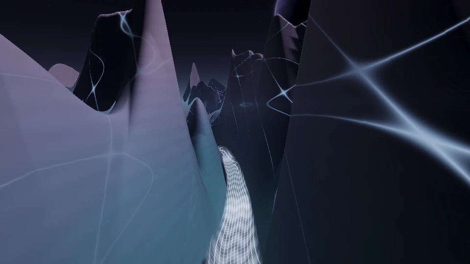 Magnetic terrain visual world
