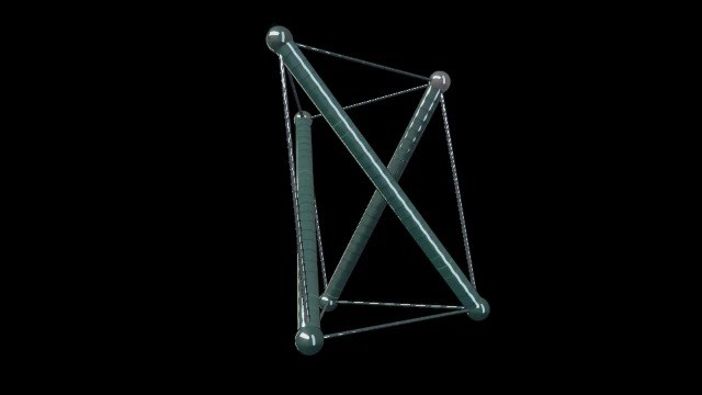 Tensegrity pulse visual world